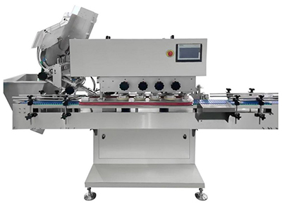 Machine de capsulage & d’alimentation de capsules (3 jeux de rouleaux de capsulage)